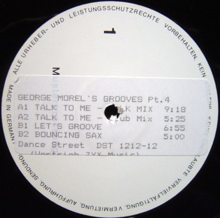 Cover George Morel - Morel's Grooves Pt.4 (12, Promo) Schallplatten Ankauf