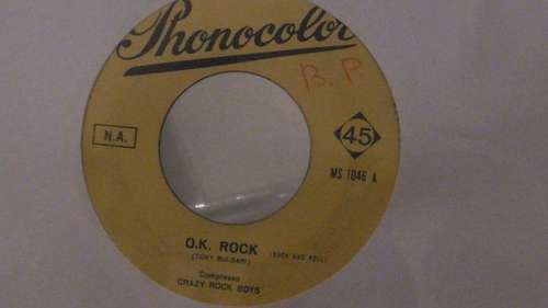 Cover Spero E I Crazy Rock Boys* - O.K. Rock / Hound Dog (7, Single) Schallplatten Ankauf