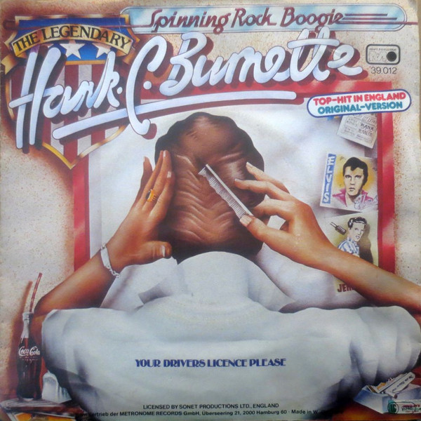 Cover Hank C. Burnette - Spinning Rock Boogie (7, Single) Schallplatten Ankauf