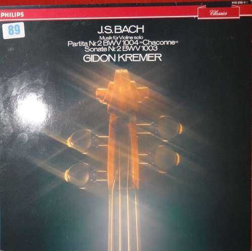 Cover Bach* | Gidon Kremer - Partita No. 2 BWV 1004 Chaconne / Sonate No. 2 BWV 1003 (LP) Schallplatten Ankauf