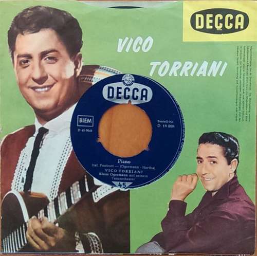 Cover Vico Torriani - Immer, Immer Wieder / Piano (7, Single) Schallplatten Ankauf