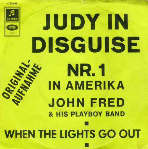 Cover John Fred & His Playboy Band - Judy In Disguise / When The Lights Go Out (7, Single) Schallplatten Ankauf