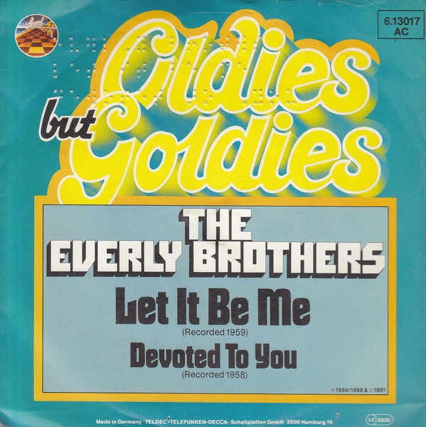 Cover The Everly Brothers* - Let It Be Me / Devoted To You (7, Single) Schallplatten Ankauf