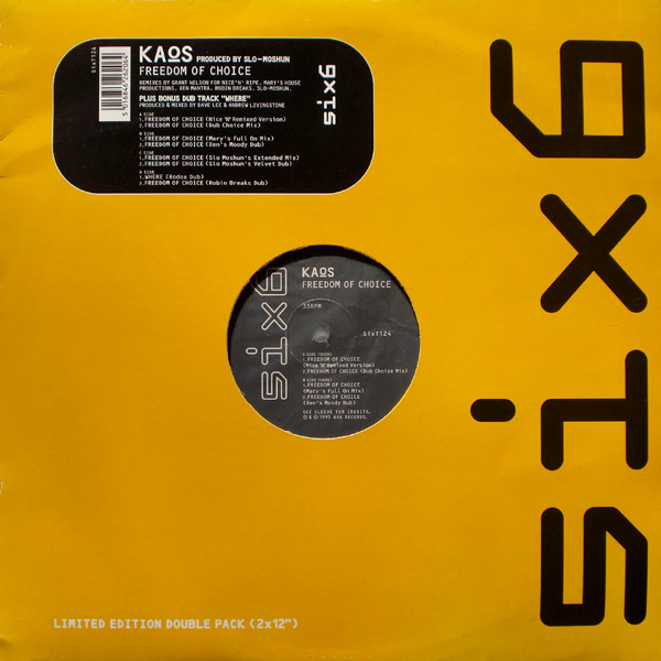 Cover Kaos - Freedom Of Choice (2x12, Ltd) Schallplatten Ankauf