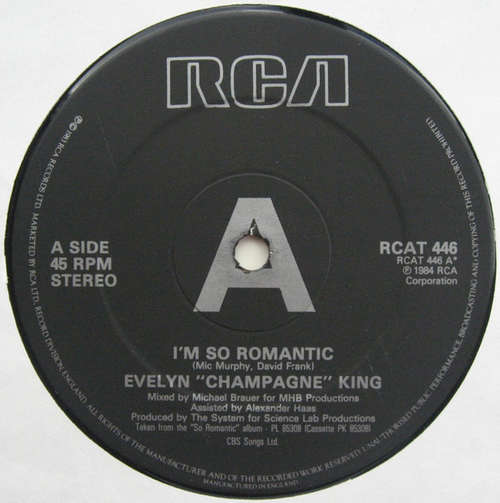 Cover Evelyn Champagne King* - I'm So Romantic (12, Gen) Schallplatten Ankauf