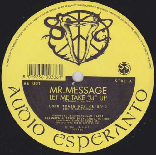 Cover Mr. Message - Let Me Take U Up (12) Schallplatten Ankauf