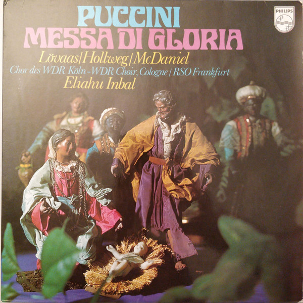 Cover Puccini*, Lövaas*, Hollweg*, McDaniel*, Chor des WDR Köln*, RSO Frankfurt*, Eliahu Inbal - Messa Di Gloria (LP) Schallplatten Ankauf