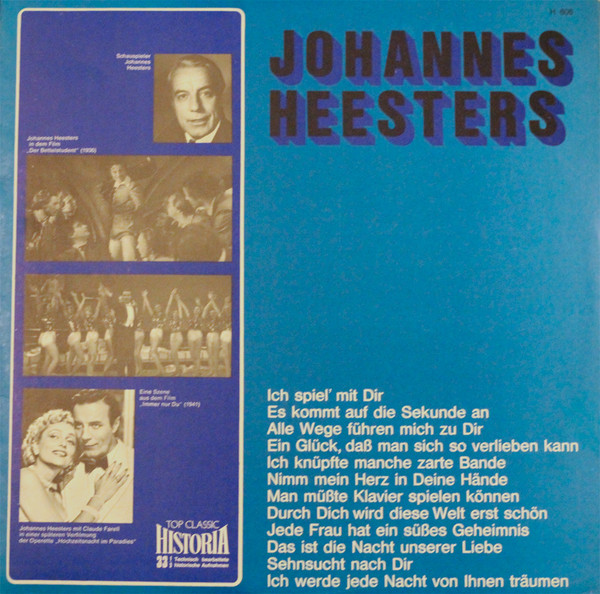 Cover Johannes Heesters - Johannes Heesters (LP, Comp) Schallplatten Ankauf