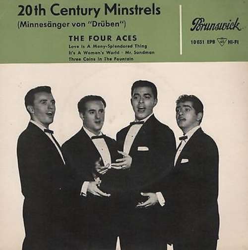 Cover The Four Aces - 20th Century Minstrels (Minnesänger Von Drüben) (7, EP, Mono) Schallplatten Ankauf