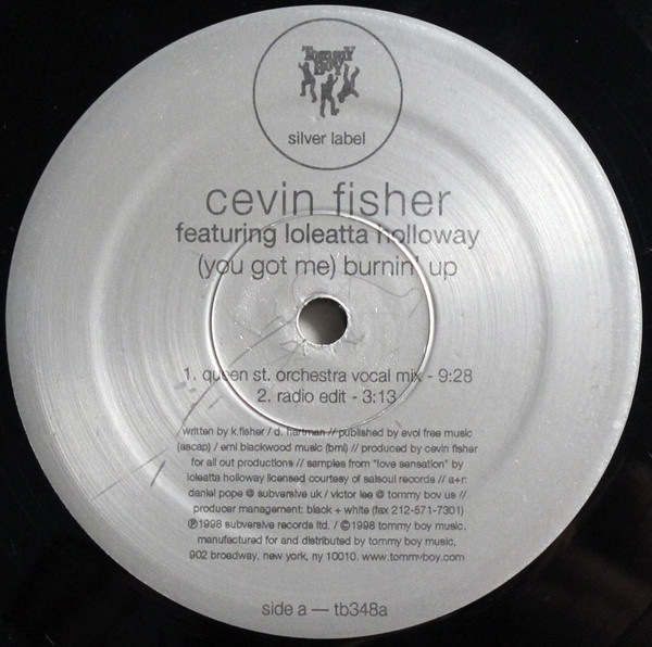 Cover Cevin Fisher Featuring Loleatta Holloway - (You Got Me) Burnin' Up (12) Schallplatten Ankauf