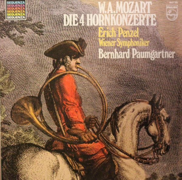 Cover W.A. Mozart* - Erich Penzel, Wiener Symphoniker, Bernhard Paumgartner - Die 4 Hornkonzerte (LP) Schallplatten Ankauf