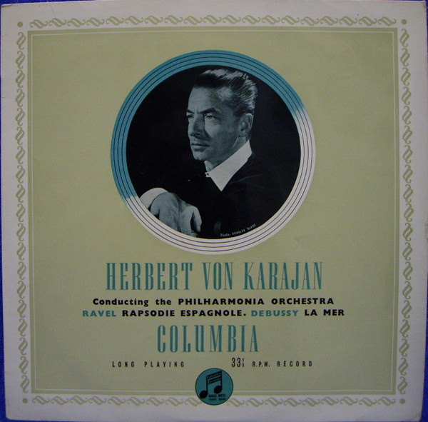 Bild Herbert von Karajan Conducting The Philharmonia Orchestra, Ravel*, Debussy* - Rapsodie Espagnole / La Mer (LP, Mono) Schallplatten Ankauf
