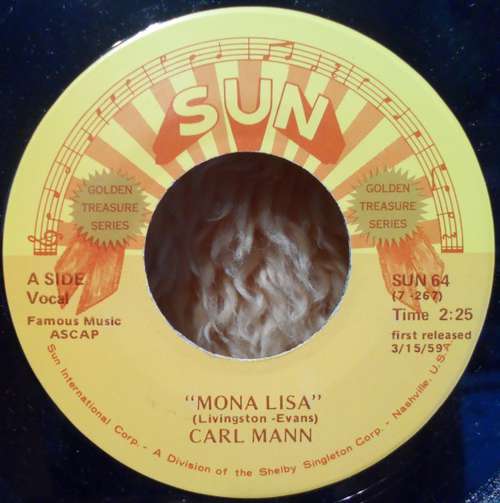 Cover Carl Mann - Mona Lisa / Foolish One (7, Single, RE) Schallplatten Ankauf