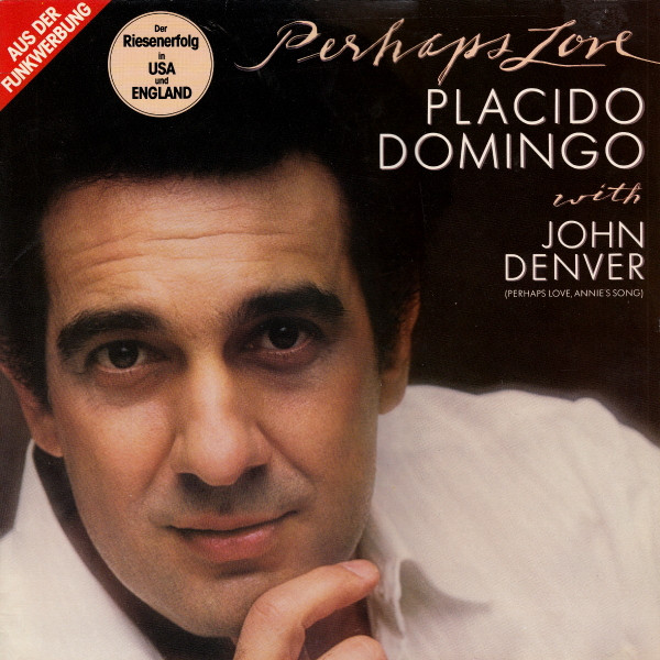 Cover Placido Domingo With John Denver - Perhaps Love (LP, Album) Schallplatten Ankauf