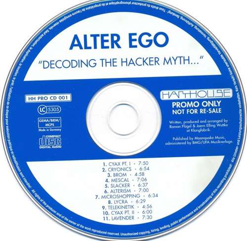 Cover Alter Ego - Decoding The Hacker Myth (CD, Album, Promo) Schallplatten Ankauf