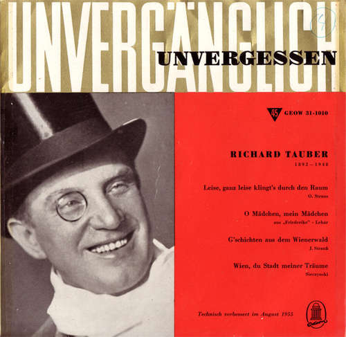 Cover Richard Tauber - Richard Tauber (7, EP) Schallplatten Ankauf