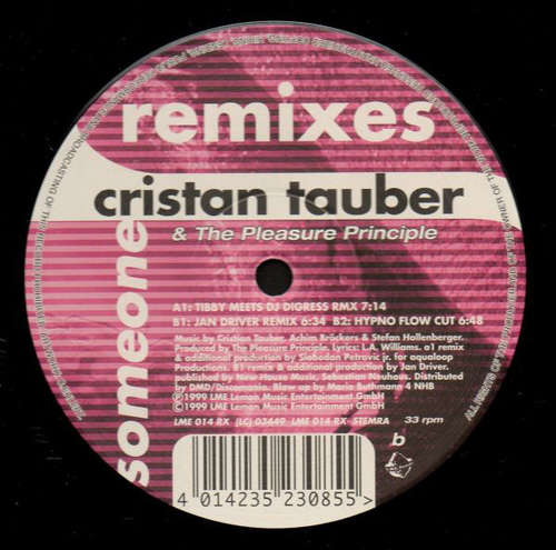 Cover Cristan Tauber & The Pleasure Principle - Someone (Remixes) (12) Schallplatten Ankauf