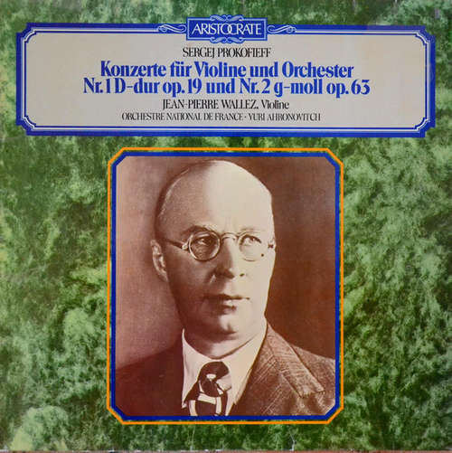 Cover Sergej Prokofieff* - Konzerte Für Violine Und Orchester Nr. 1 D-Dur Op. 19 Und Nr. 2 G-Moll Op. 63 (LP) Schallplatten Ankauf