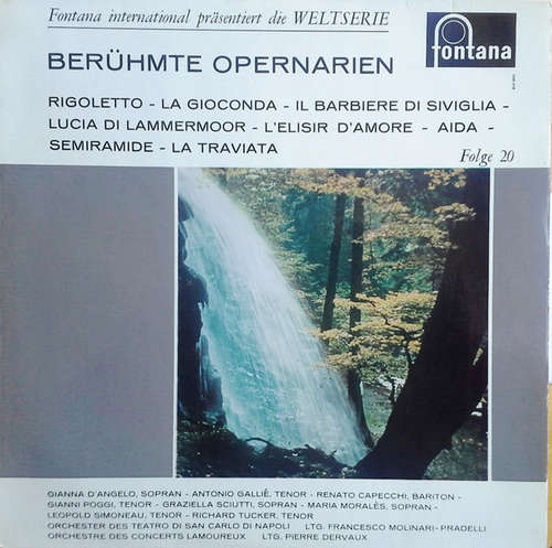 Cover Verdi*, Ponchielli*, Rossini*, Donizetti* - Berühmte Opernarien (LP, Album, Mono) Schallplatten Ankauf
