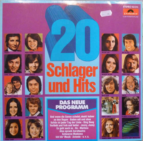 Cover Various - 20 Schlager Und Hits (LP, Comp, Club) Schallplatten Ankauf