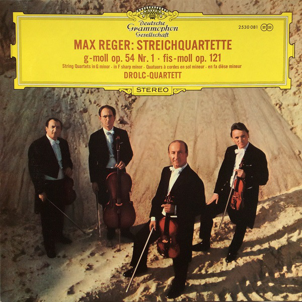 Cover Max Reger, Drolc-Quartett - Streichquartette G-Moll Op. 54 Nr. 1 • Fis-Moll Op. 121 (LP) Schallplatten Ankauf