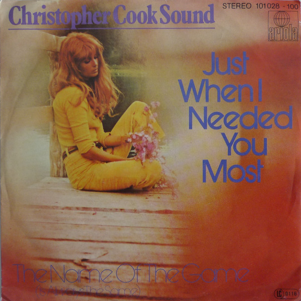 Cover Christopher Cook Sound - Just When I Needed You Most (7) Schallplatten Ankauf