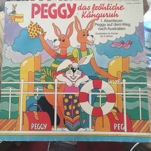 Cover Margarita Meister - Peggy, das fröhliche Känguru - 1. Abenteuer: Peggy auf dem Weg nach Australien (LP) Schallplatten Ankauf