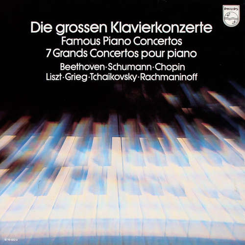 Cover Beethoven* - Schumann* - Chopin* - Liszt* - Grieg* - Tchaikovsky* - Rachmaninoff* - Die Grossen Klavierkonzerte (4xLP, Comp + Box) Schallplatten Ankauf