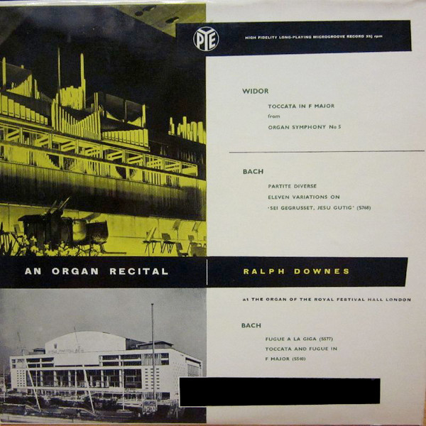 Cover Widor* / Bach*, Ralph Downes - An Organ Recital (LP, Mono) Schallplatten Ankauf