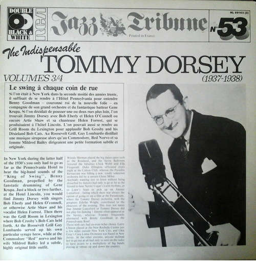 Cover Tommy Dorsey - The Indispensable Tommy Dorsey Volumes 3/4 (1937-1938) (2xLP, Comp, Gat) Schallplatten Ankauf