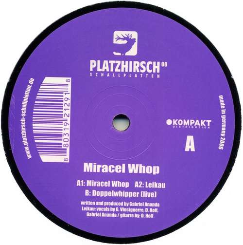 Cover Gabriel Ananda - Miracel Whop (12) Schallplatten Ankauf