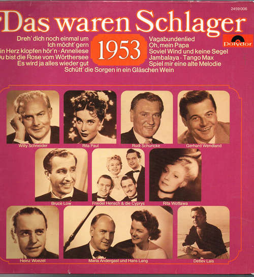 Cover Various - Das Waren Schlager 1953 (LP, Comp, Mono) Schallplatten Ankauf
