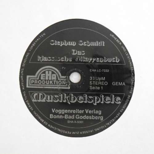 Cover Stephan Schmidt (4) - Das Klassische Gitarrenbuch (Flexi, 7, Comp) Schallplatten Ankauf