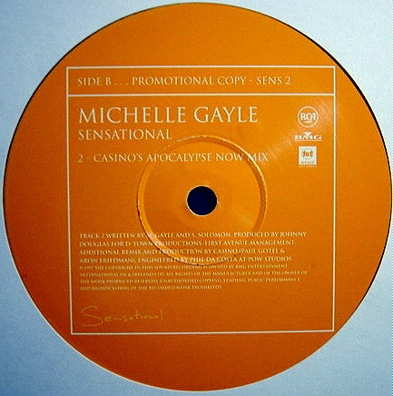Cover Michelle Gayle - Sensational (2x12, Promo) Schallplatten Ankauf