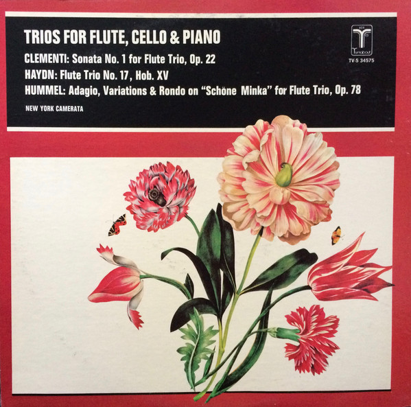 Cover Clementi* / Haydn* / Hummel* - New York Camerata* - Trios For Flute, Cello & Piano (LP, Album) Schallplatten Ankauf