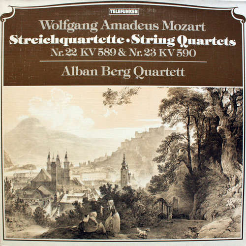 Cover Wolfgang Amadeus Mozart - Alban Berg Quartett - Streichquartette Nr. 22 KV 589 & Nr. 23 KV 590 (LP, Gat) Schallplatten Ankauf