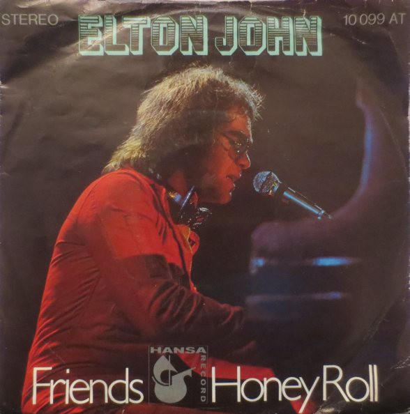 Cover Elton John - Friends / Honey Roll (7, Single) Schallplatten Ankauf