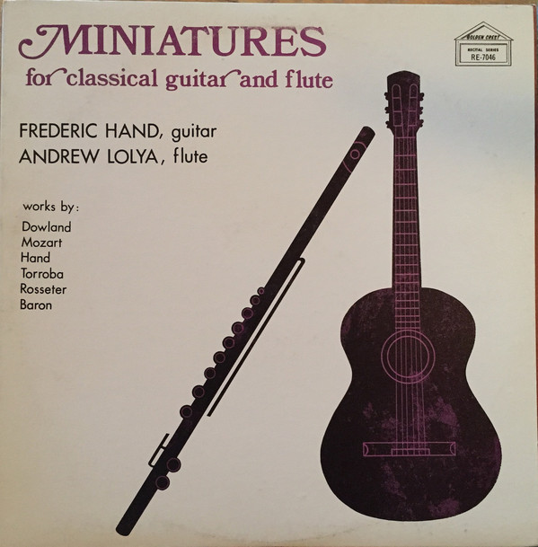 Cover Frederic Hand, Andrew Lolya - Miniatures For Classical Guitar And Flute (LP) Schallplatten Ankauf