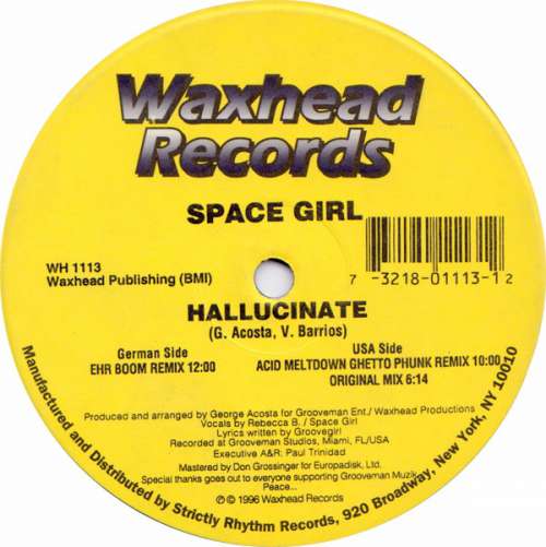 Cover Space Girl (2) - Hallucinate (12) Schallplatten Ankauf