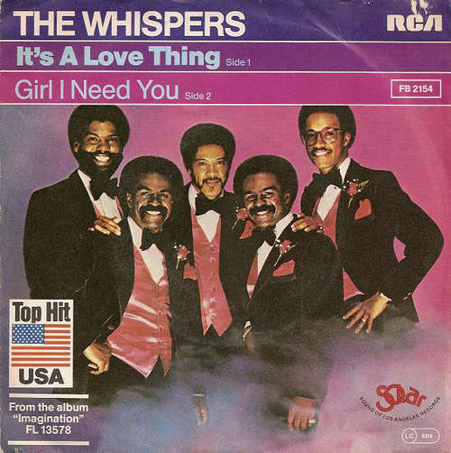 Cover The Whispers - It's A Love Thing / Girl I Need You (7, Single) Schallplatten Ankauf