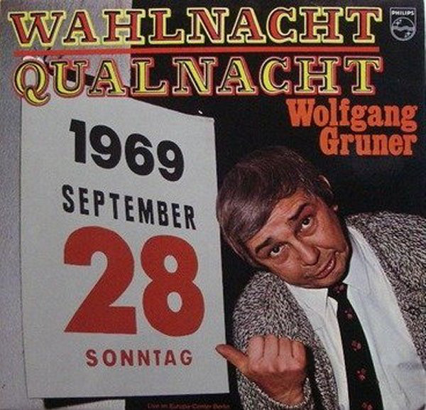 Cover Wolfgang Gruner - Wahlnacht - Qualnacht. Live Im Europa-Center Berlin (LP) Schallplatten Ankauf