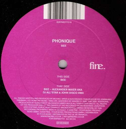 Cover Phonique - Bee (12) Schallplatten Ankauf