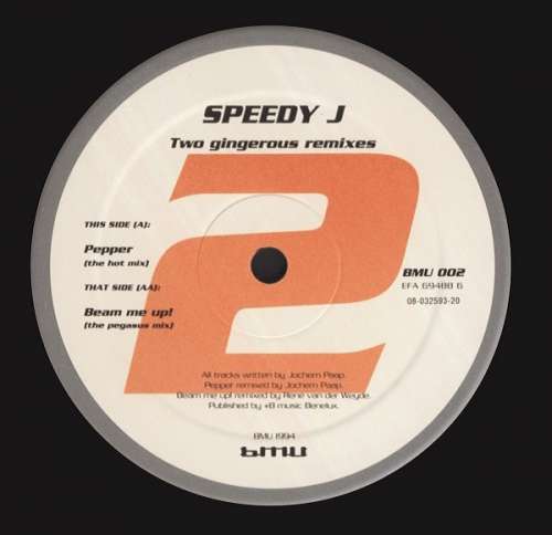 Cover Speedy J - Two Gingerous Remixes (12) Schallplatten Ankauf