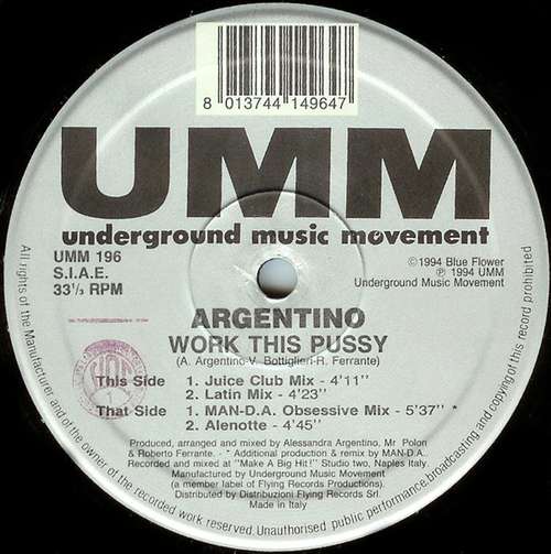 Cover Work This Pussy Schallplatten Ankauf