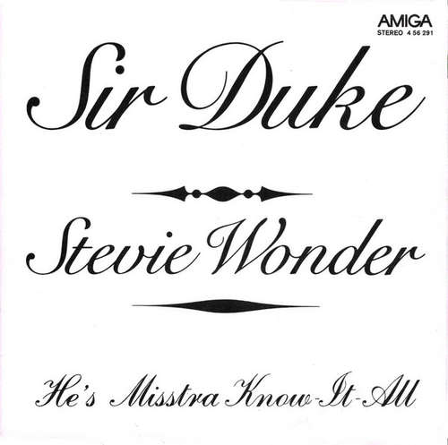 Cover Stevie Wonder - Sir Duke / He's Misstra Know It All (7, Single) Schallplatten Ankauf