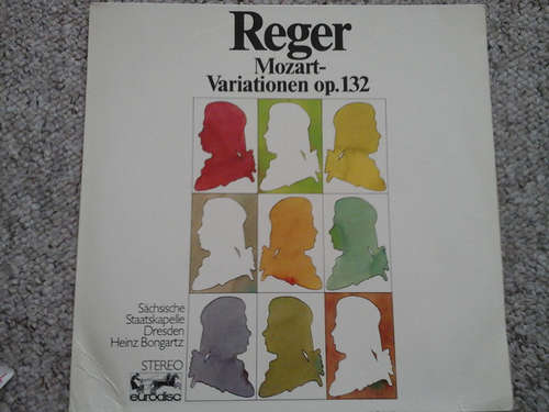 Cover Max Reger, Sächsische Staatskapelle Dresden*, Heinz Bongartz - Mozart Variationen Op.132 (LP, S/Edition) Schallplatten Ankauf
