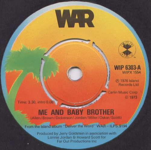 Cover War - Me And Baby Brother (7, Single) Schallplatten Ankauf
