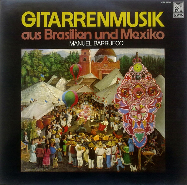 Cover Manuel Barrueco - Gitarrenmusik Aus Brazilien Und Mexico (LP) Schallplatten Ankauf