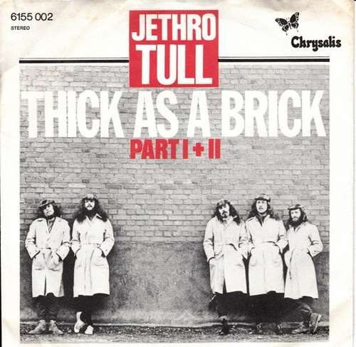 Cover Jethro Tull - Thick As A Brick Part I + II (7, Single, 2nd) Schallplatten Ankauf