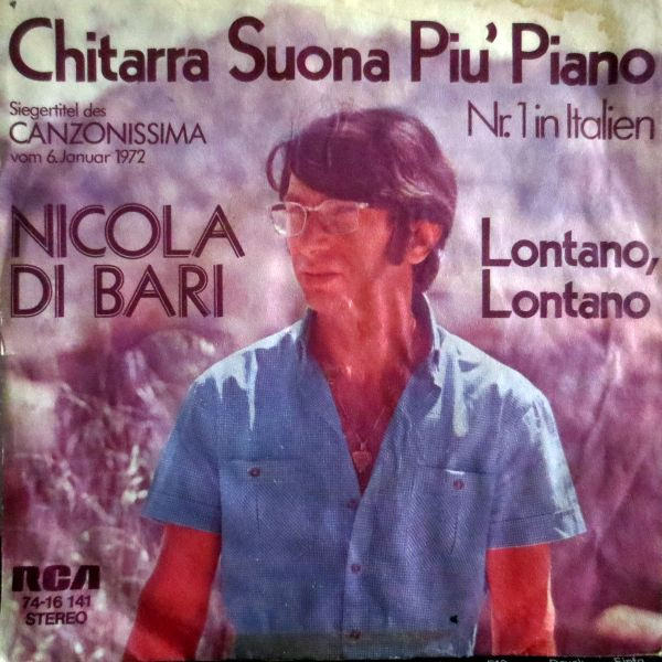 Cover Nicola Di Bari - Chitarra Suona Piu' Piano  (7, Single) Schallplatten Ankauf